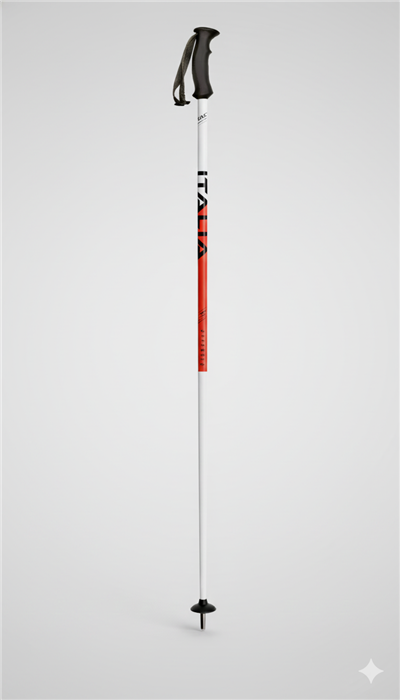 Lyžiarske palice Italia white red